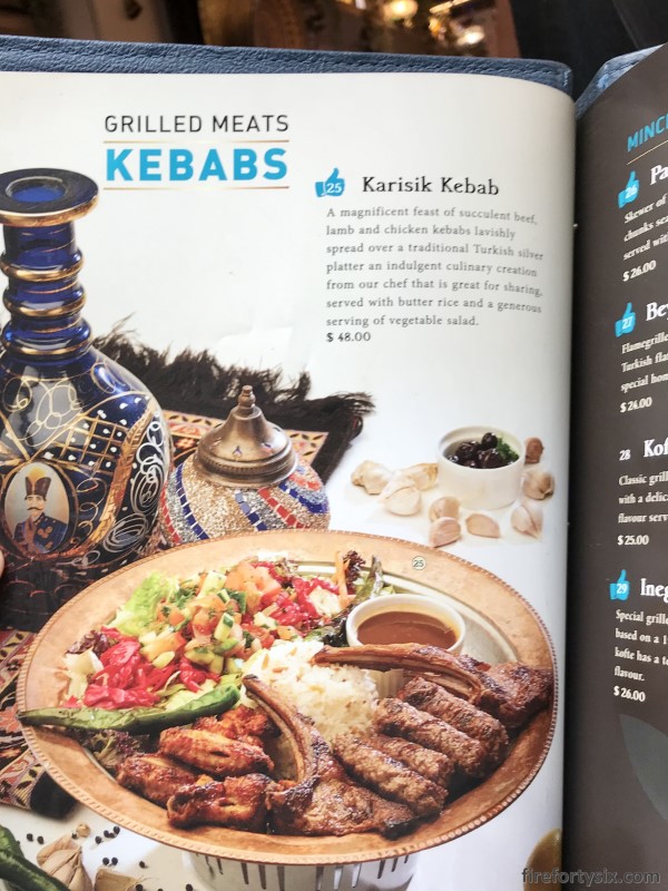 Alaturka menu - Karisik Kebab