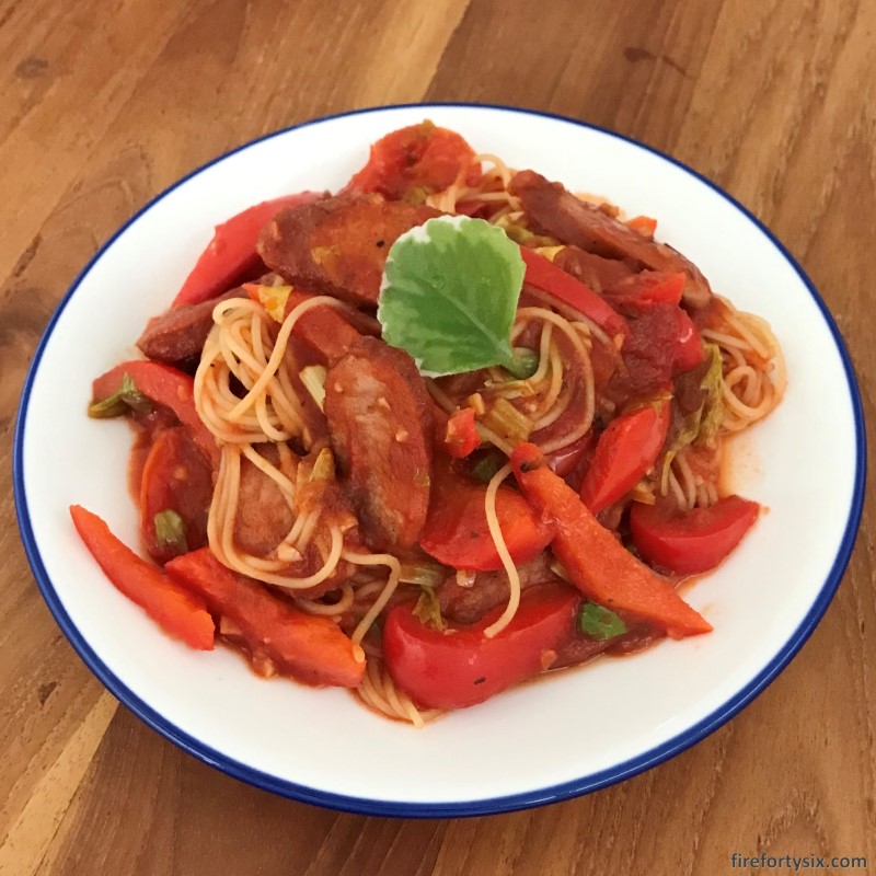 Variegated Indian Borage - Tomato pasta 01