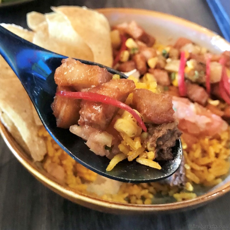 Alegria - Pork Sisig burrito rice bowl 02