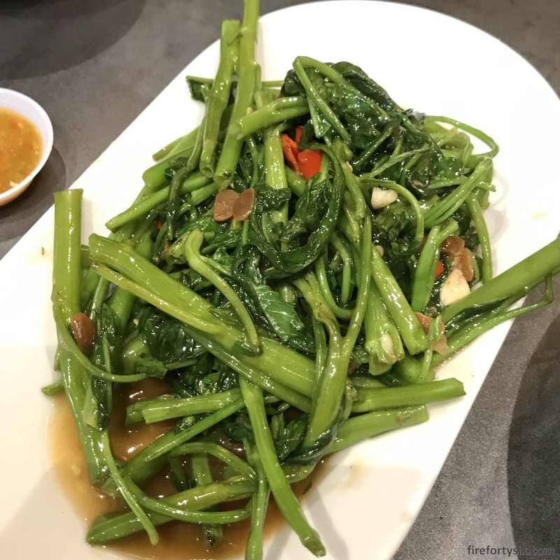 Khao Hom - Stir-Fried Water Spinach