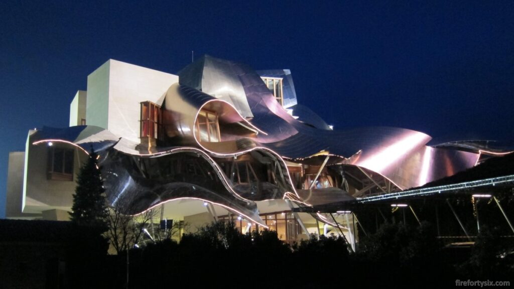 Elciego - Marques de Riscal - Hotel at night 01
