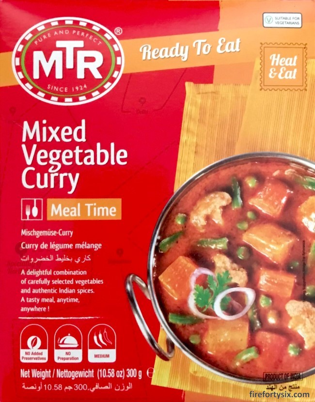 MTR Pouch - Mixed Vegetable Curry 01